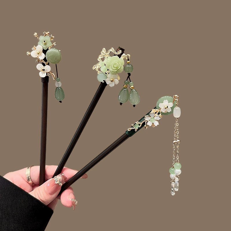 Women'S Accessories H&M - Antique Wooden Hairpin Women's Elegant Hair