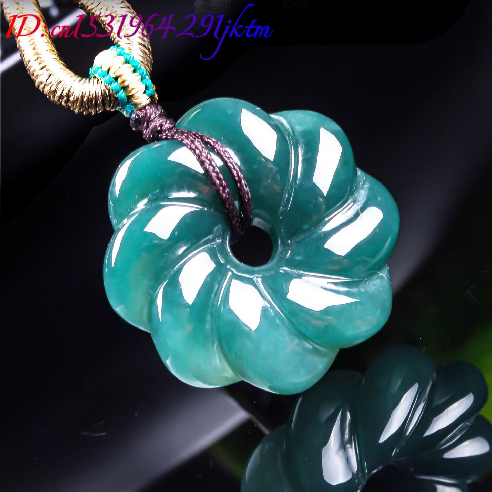 Natural Burmese Jadeite Flower - Women Accessories Jewelry recension och pris