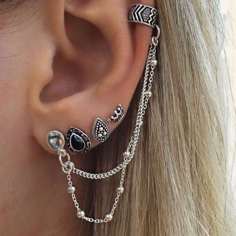 1Set Punk Style Metal Ear Clip - Women Accessories Shop Design recension och pris