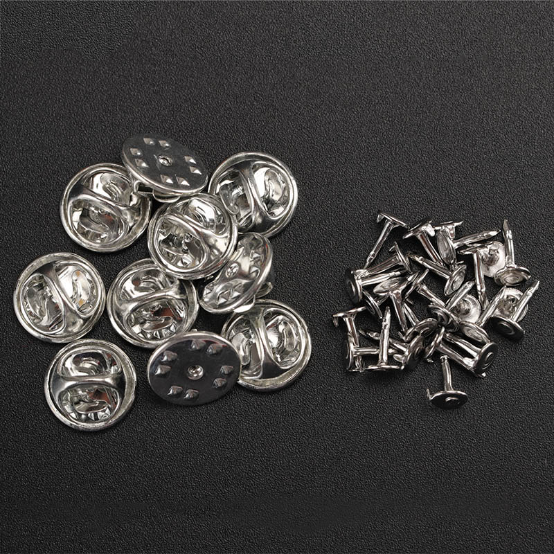 50sets/lot Metal Pin Backs Bro - Brooch Pin Gold recension och pris