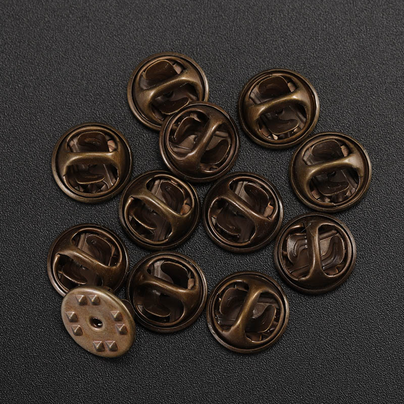 50sets/lot Metal Pin Backs Bro - Brooch Pin Gold recension och pris