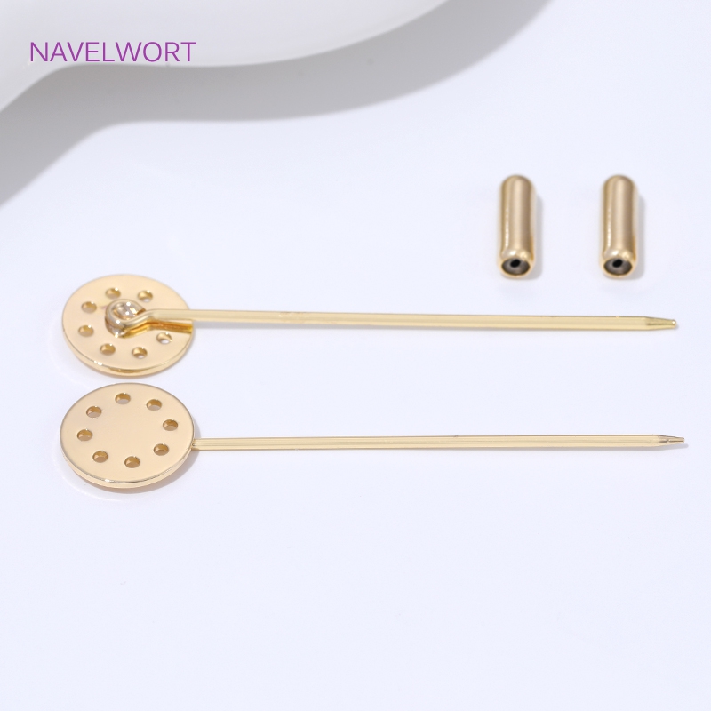 14K Gold Plated Long Brooch Sa - Brooch Pin Gold recension och pris