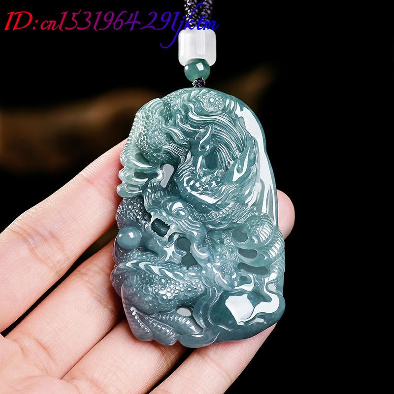 Natural Burmese Jadeite Dragon - Women Accessories Jewelry recension och pris