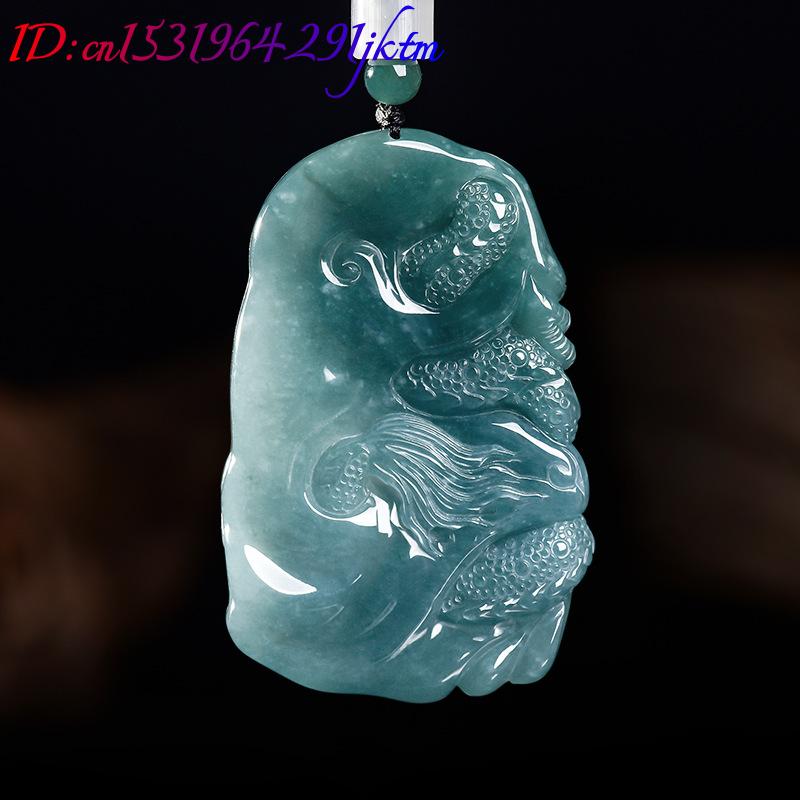 Natural Burmese Jadeite Dragon - Women Accessories Jewelry recension och pris