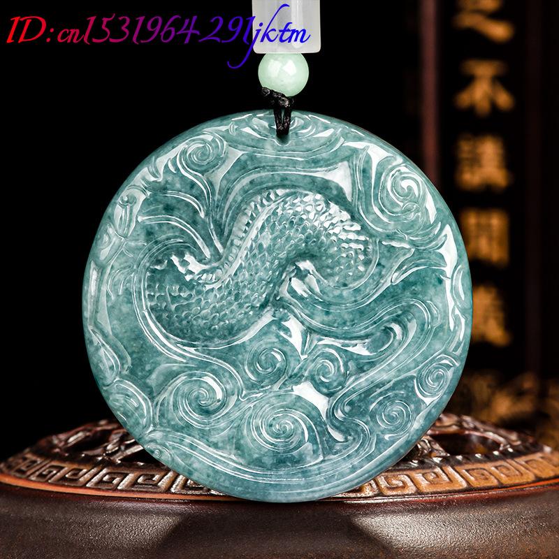 Burmese Jadeite Dragon Pendant - Women Accessories Jewelry recension och pris