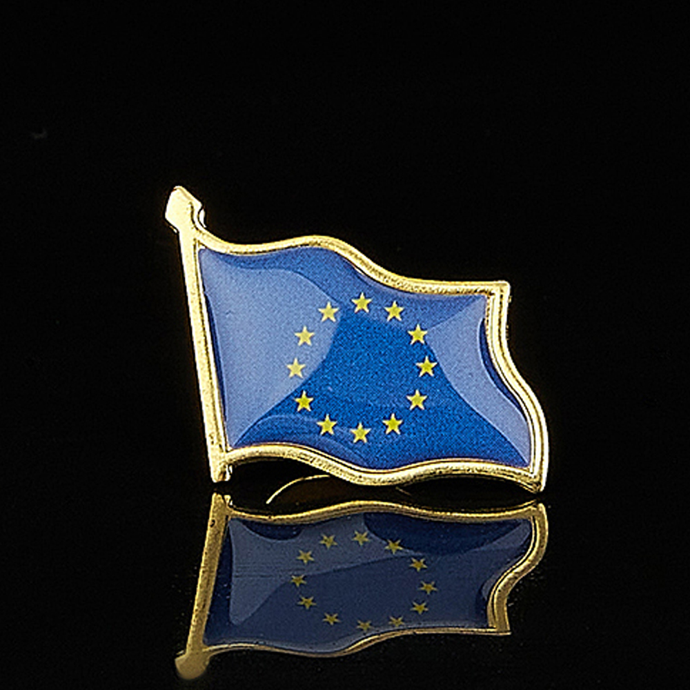 European Union Patriotism Badg - Brooch Pin Gold recension och pris
