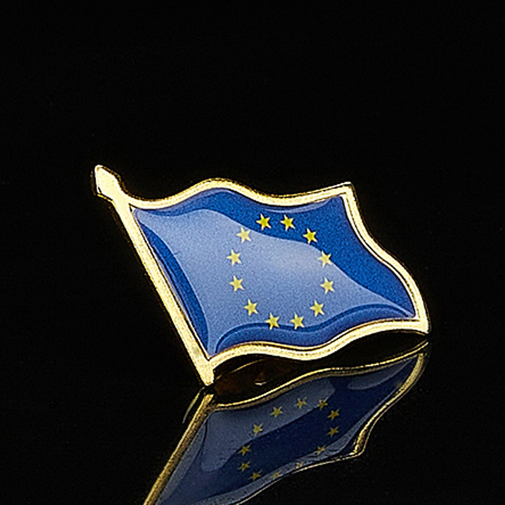 European Union Patriotism Badg - Brooch Pin Gold recension och pris