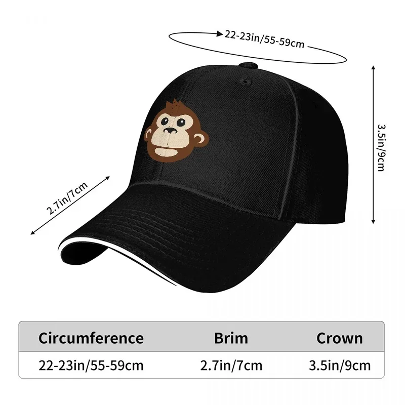 New Monkey Face Logo Baseball  - Women Accessories Logo Design recension och pris