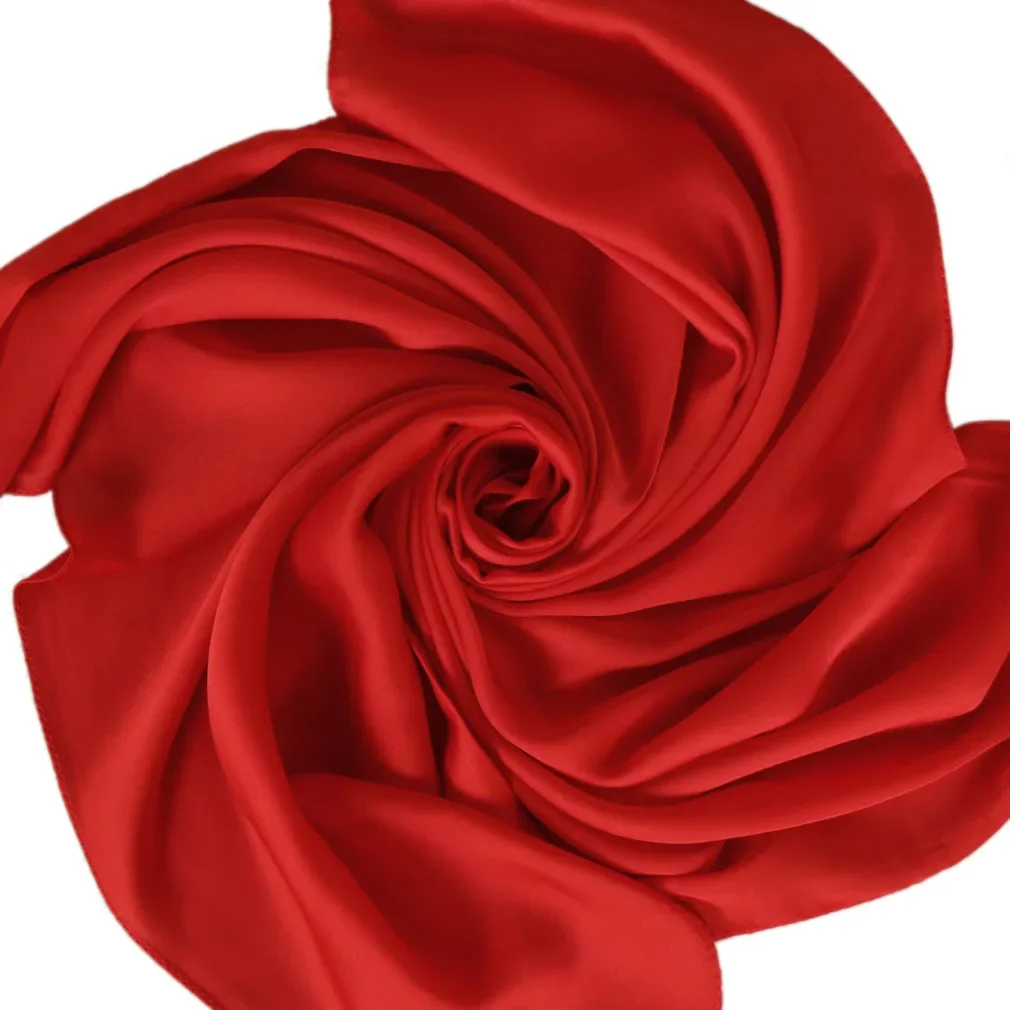 Satin Scarf Women 70cm Solid C - Women Accessories In Wholesale recension och pris