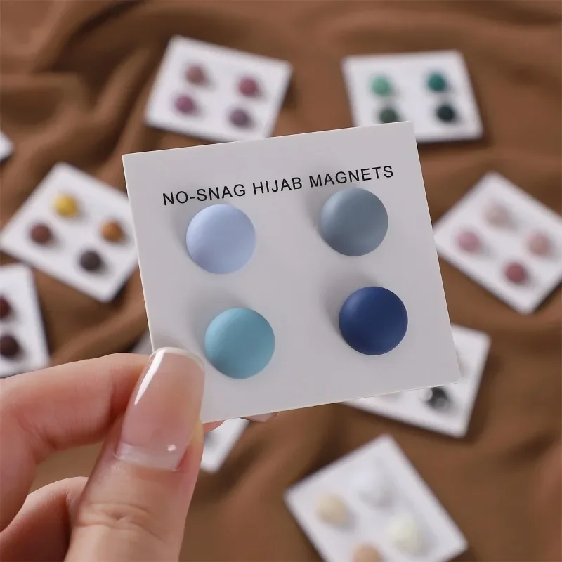 4Pcs/Card Matte Magnet Hijab P - Women Accessories In Wholesale recension och pris