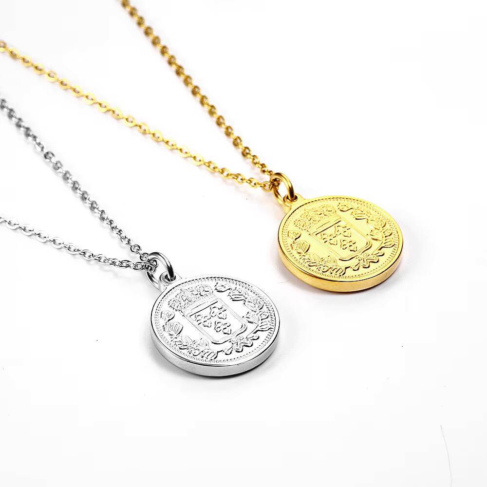 Women Delicate Gold Plated Eli - Coin Necklace Delicate recension och pris