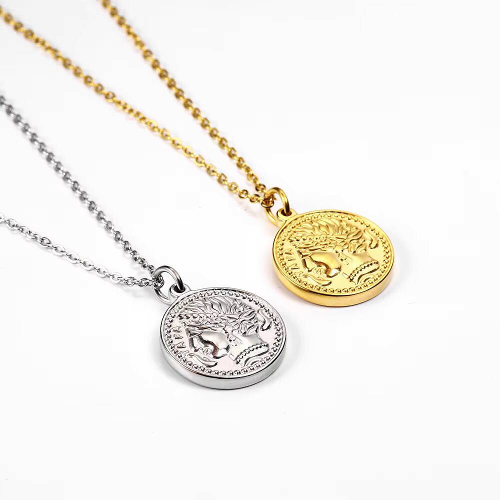 Women Delicate Gold Plated Eli - Coin Necklace Delicate recension och pris