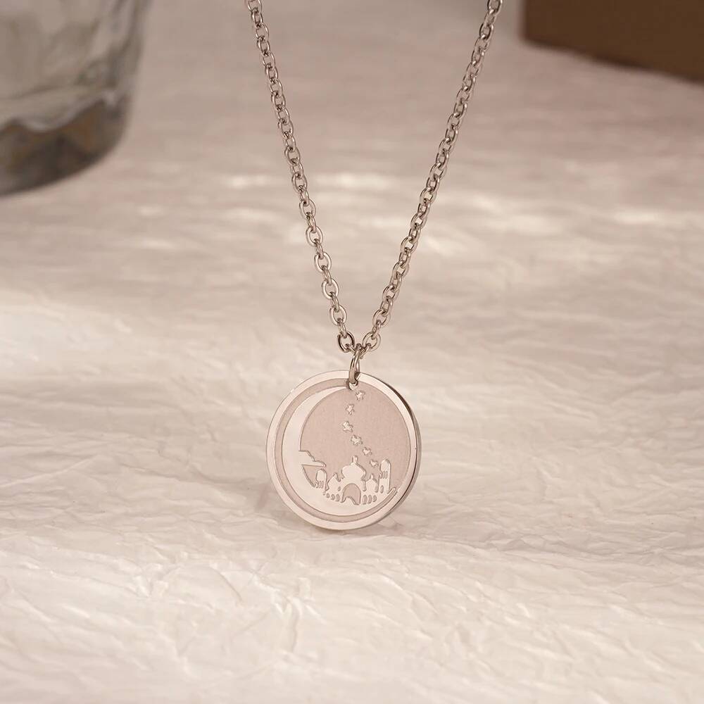 Jerusalem Palace Moon Coin Dis - Coin Necklace Delicate recension och pris