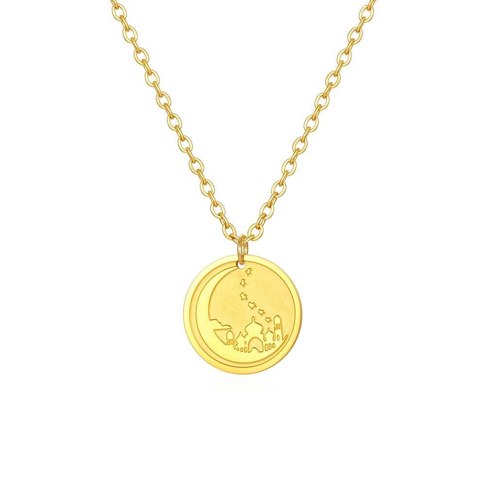 Jerusalem Palace Moon Coin Dis - Coin Necklace Delicate recension och pris