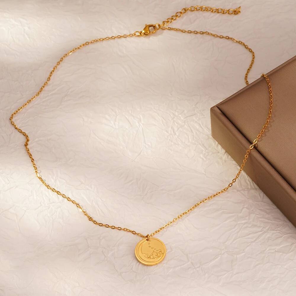 Jerusalem Palace Moon Coin Dis - Coin Necklace Delicate recension och pris