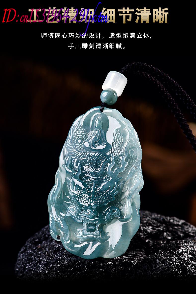 Natural Burmese Jadeite Dragon - Women Accessories Jewelry recension och pris