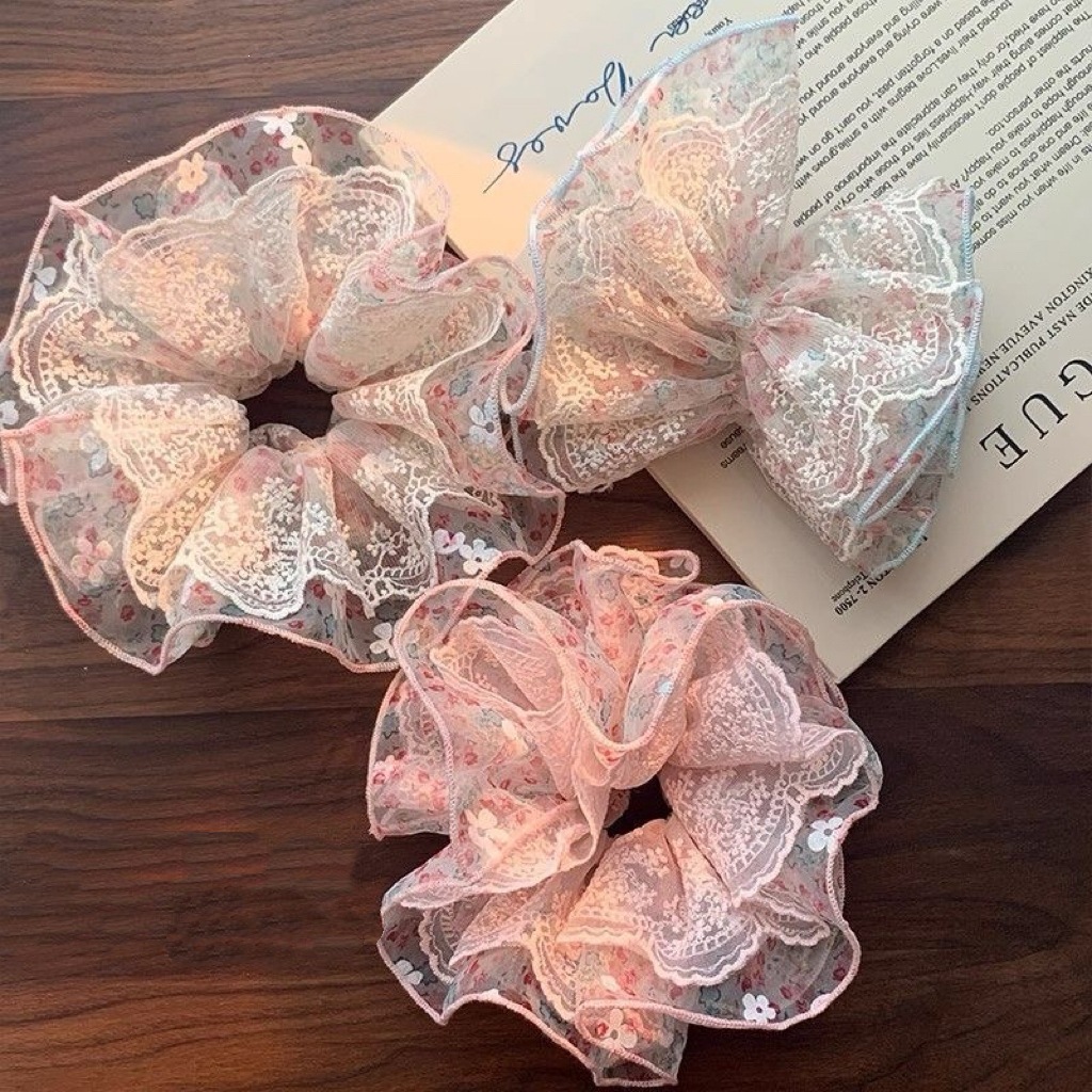 Pink and Green Floral Lace Tri - Women Accessories Shop Design recension och pris