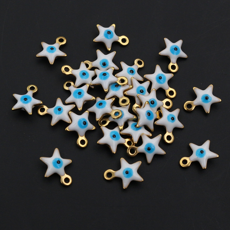 20pcs 10x8.5mm Enamel Evil Eye - Evil Eye Bracelet recension och pris