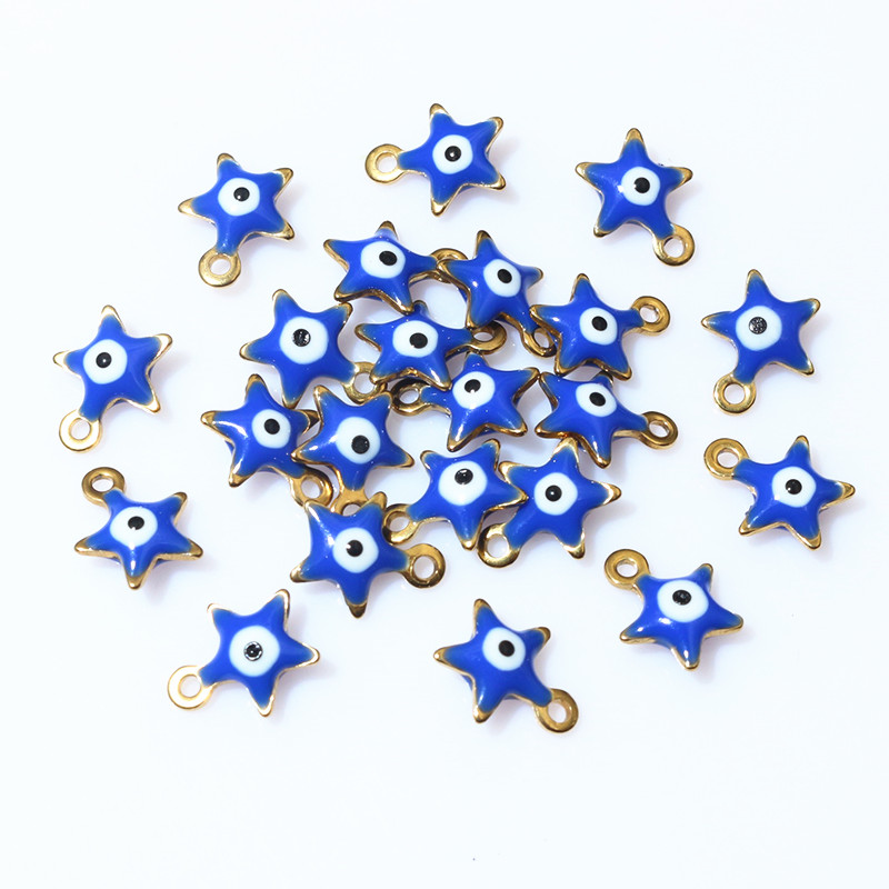 20pcs 10x8.5mm Enamel Evil Eye - Evil Eye Bracelet recension och pris