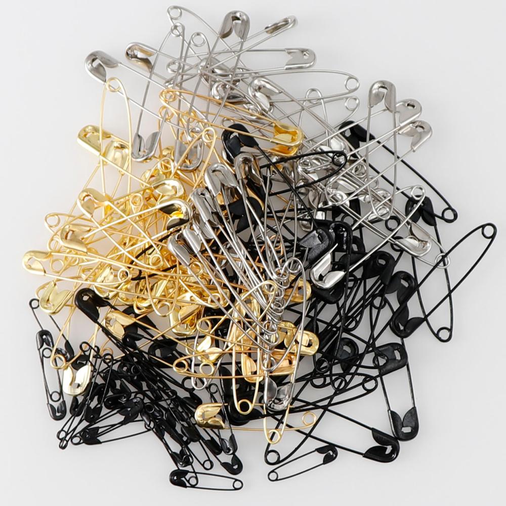 100Pcs Silver/Gold/Black Iron  - Brooch Pin Gold recension och pris