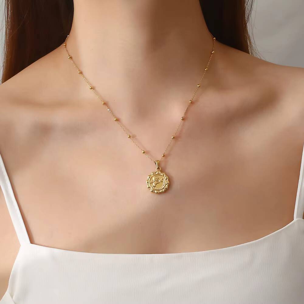 Women Delicate The Angel Cupid - Coin Necklace Delicate recension och pris