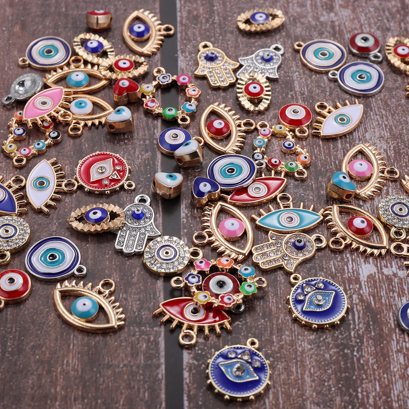 30pcs Mix Alloy Colored Enamel - Evil Eye Bracelet recension och pris