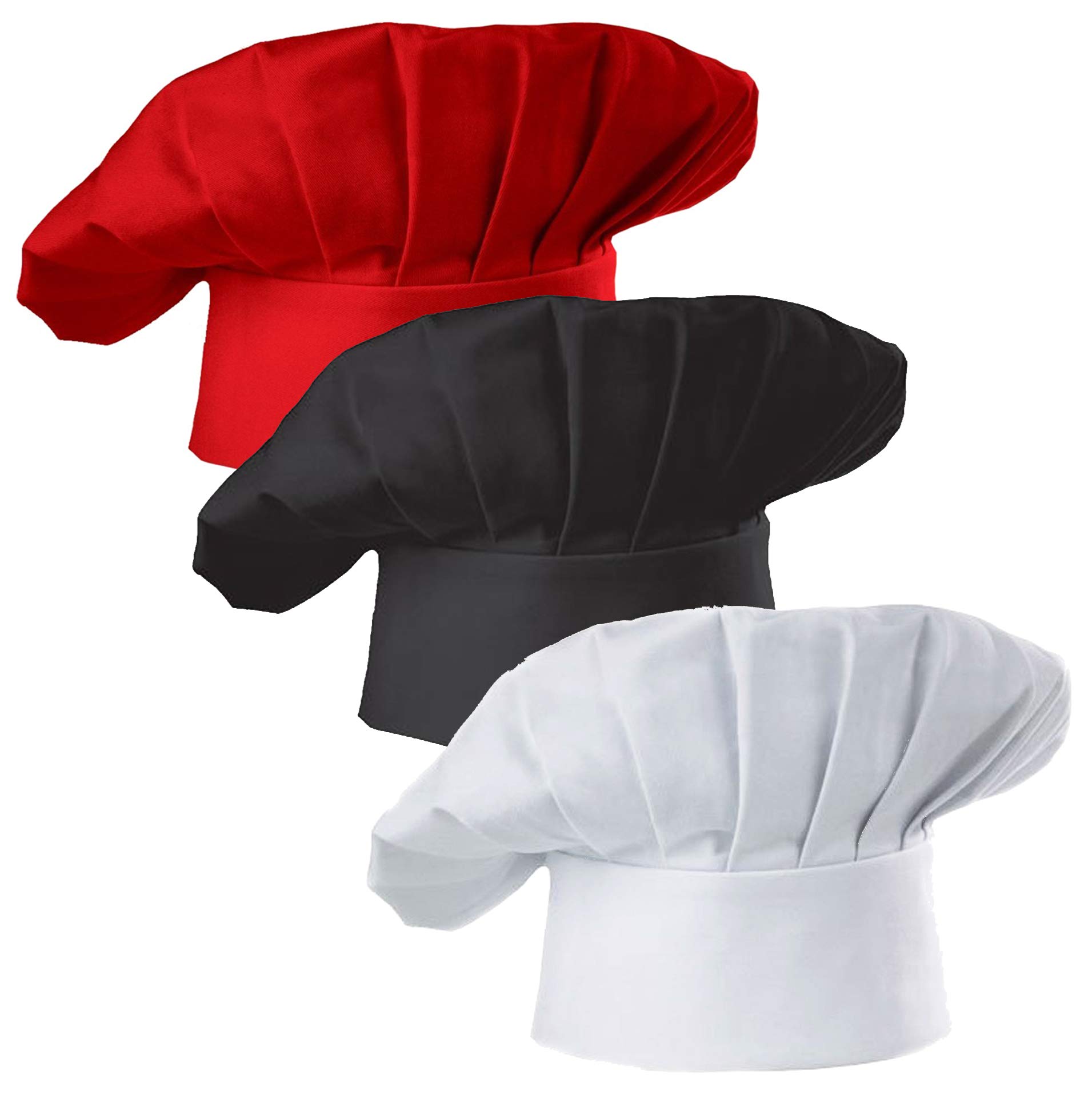 Set of 3 Pack Adult Chef Hat A - Women Kitchen Accessories recension och pris