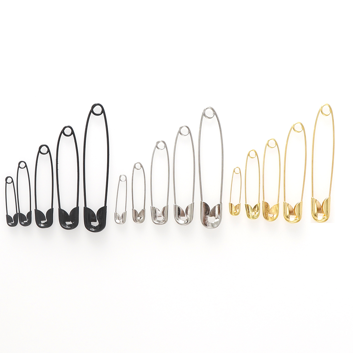 100pcs 22/28/38/45/54mm Silver - Brooch Pin Gold recension och pris