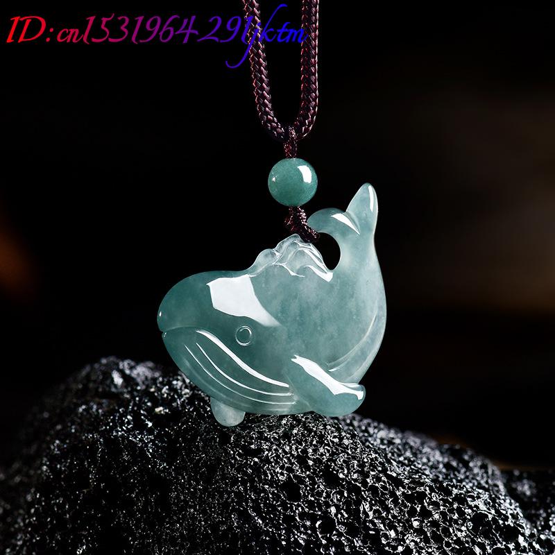 Natural Burmese Jadeite Whale  - Women Accessories Jewelry recension och pris