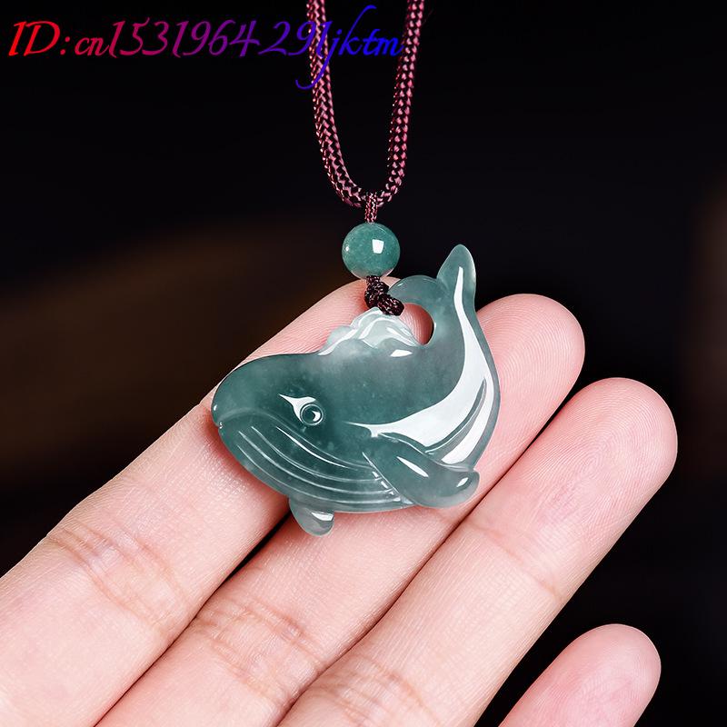 Natural Burmese Jadeite Whale  - Women Accessories Jewelry recension och pris