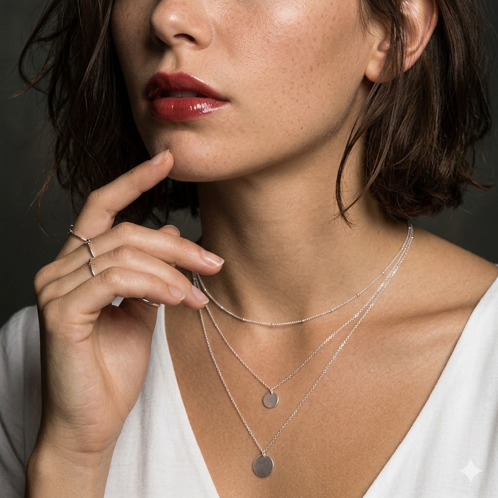 14K Gold Plated Delicate Layer - Coin Necklace Delicate recension och pris