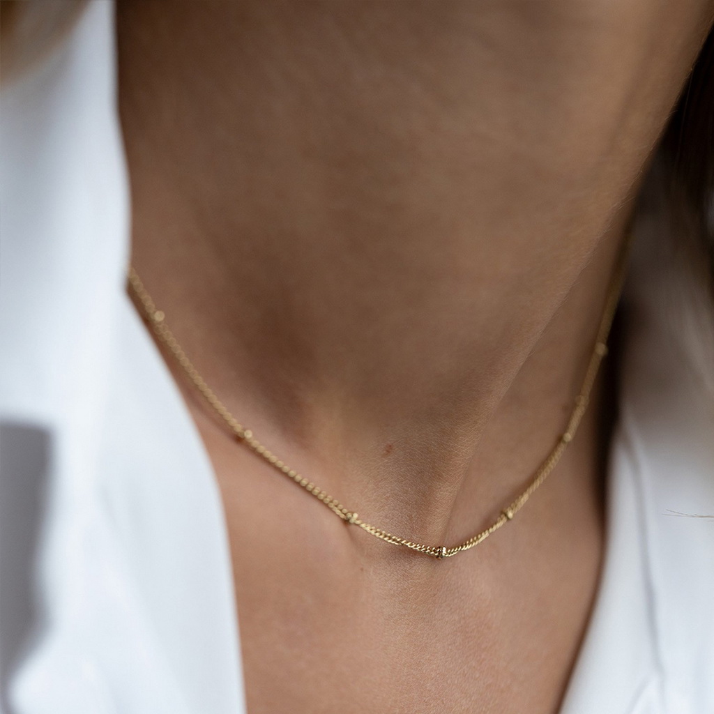 14K Gold Plated Delicate Layer - Coin Necklace Delicate recension och pris