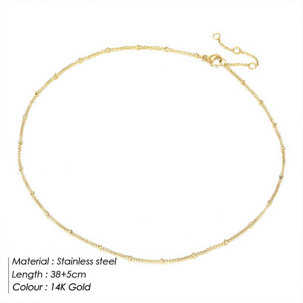 14K Gold Plated Delicate Layer - Coin Necklace Delicate recension och pris