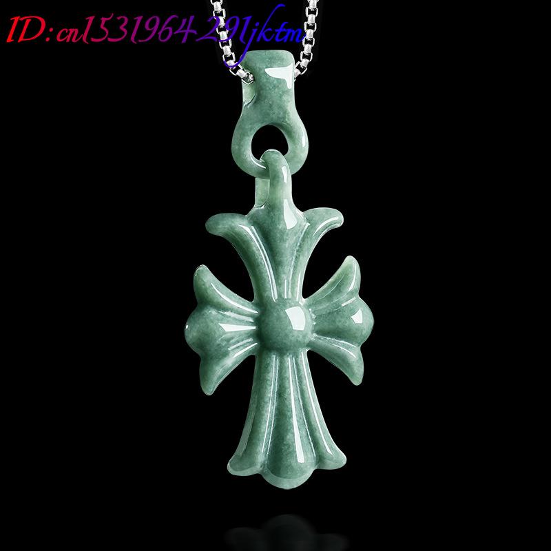 Natural Burmese Jadeite Cross  - Women Accessories Jewelry recension och pris