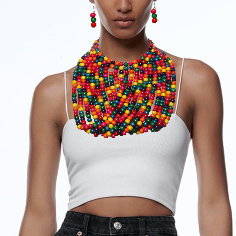 African style wood bead fringe - Women Accessories In Amazon recension och pris