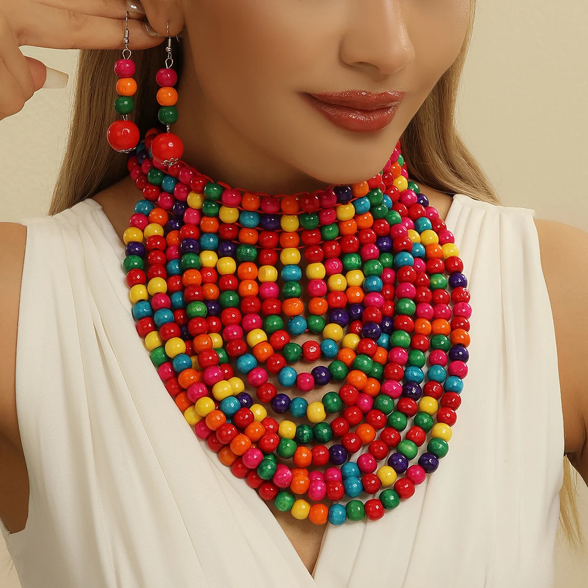 African style wood bead fringe - Women Accessories In Amazon recension och pris