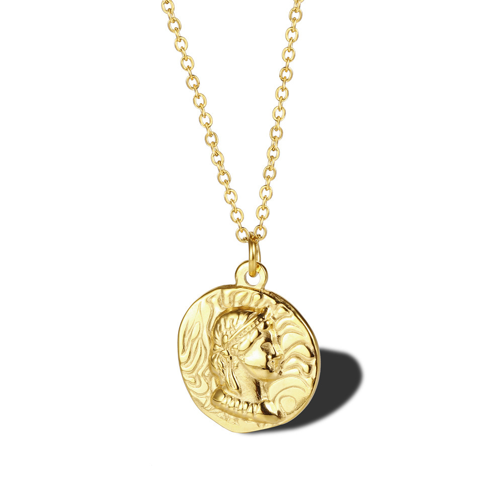 Gold Plated Queen Elizabeth Po - Coin Necklace Delicate recension och pris