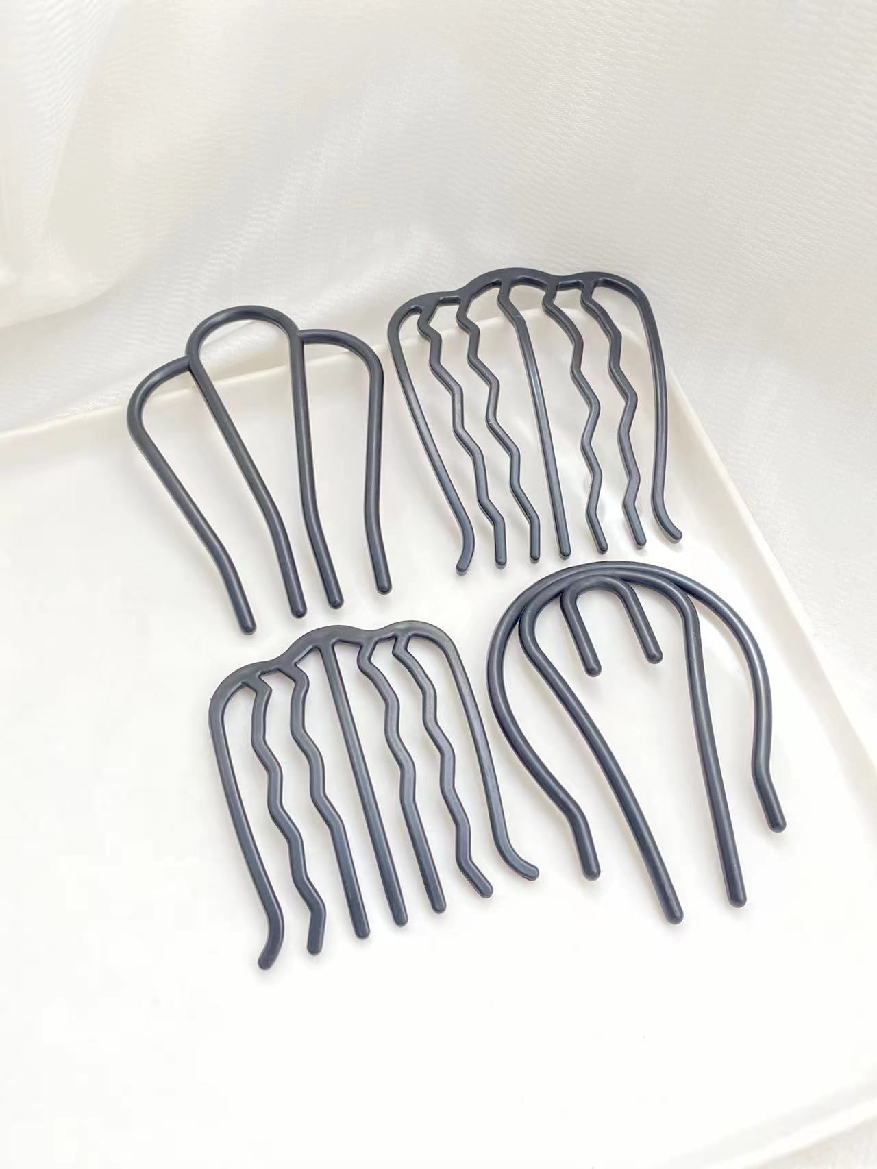 4pcs Black Hair Combs with Dif - Women Accessories Shop Design recension och pris