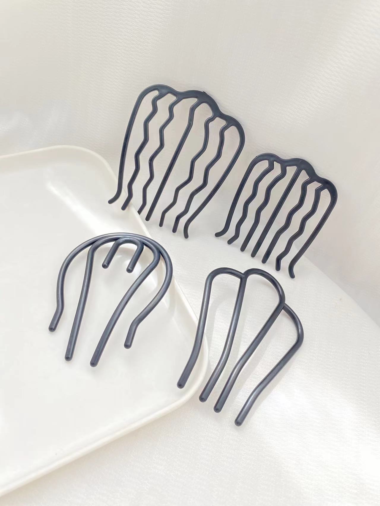 4pcs Black Hair Combs with Dif - Women Accessories Shop Design recension och pris