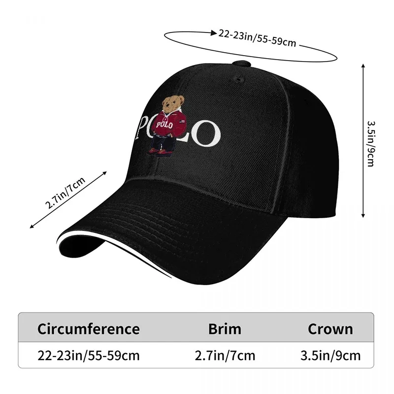 New BEAR LOGO BLACK BASEBALL C - Women Accessories Logo Design recension och pris