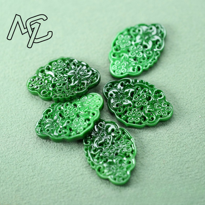 2pcs DIY Natural Dry Green Eme - Women Accessories Jewelry recension och pris