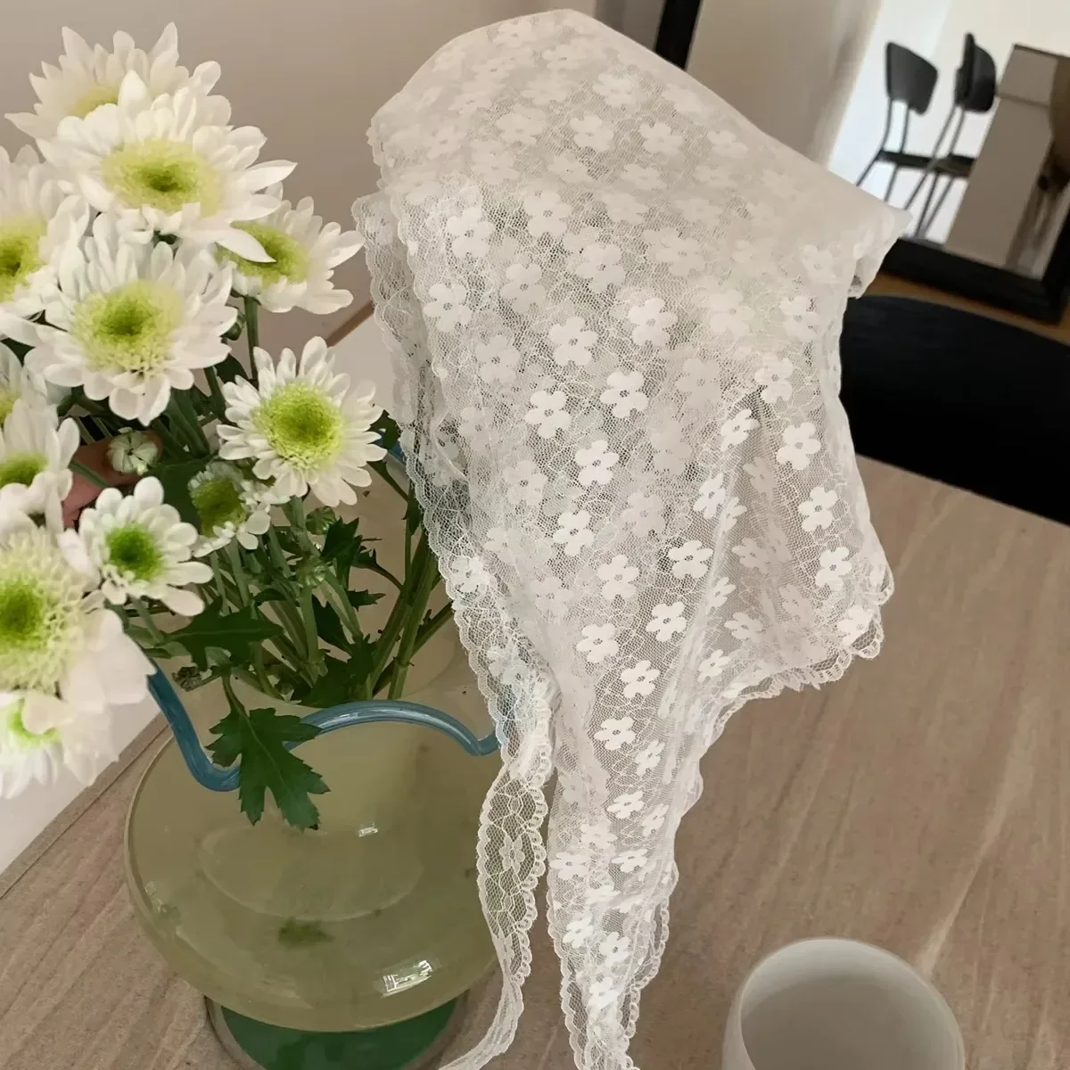 Elegant Lace Neck Scarf for Wo - Women Accessories Shop Design recension och pris