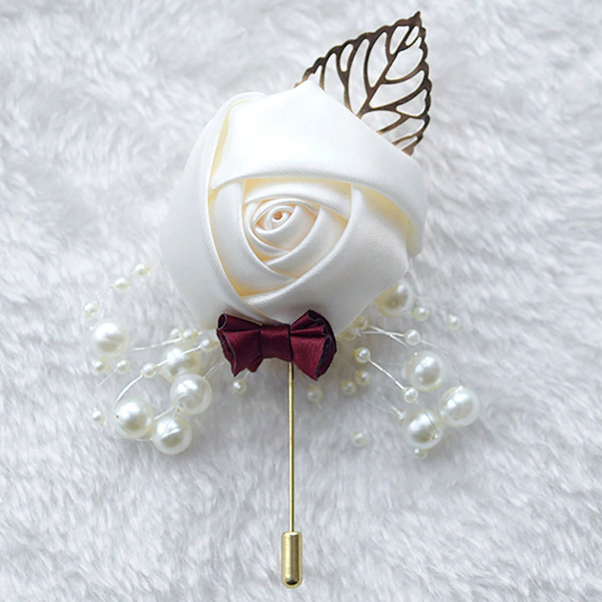 1 Piece Wedding Groom Men's Ro - Brooch Pin Gold recension och pris