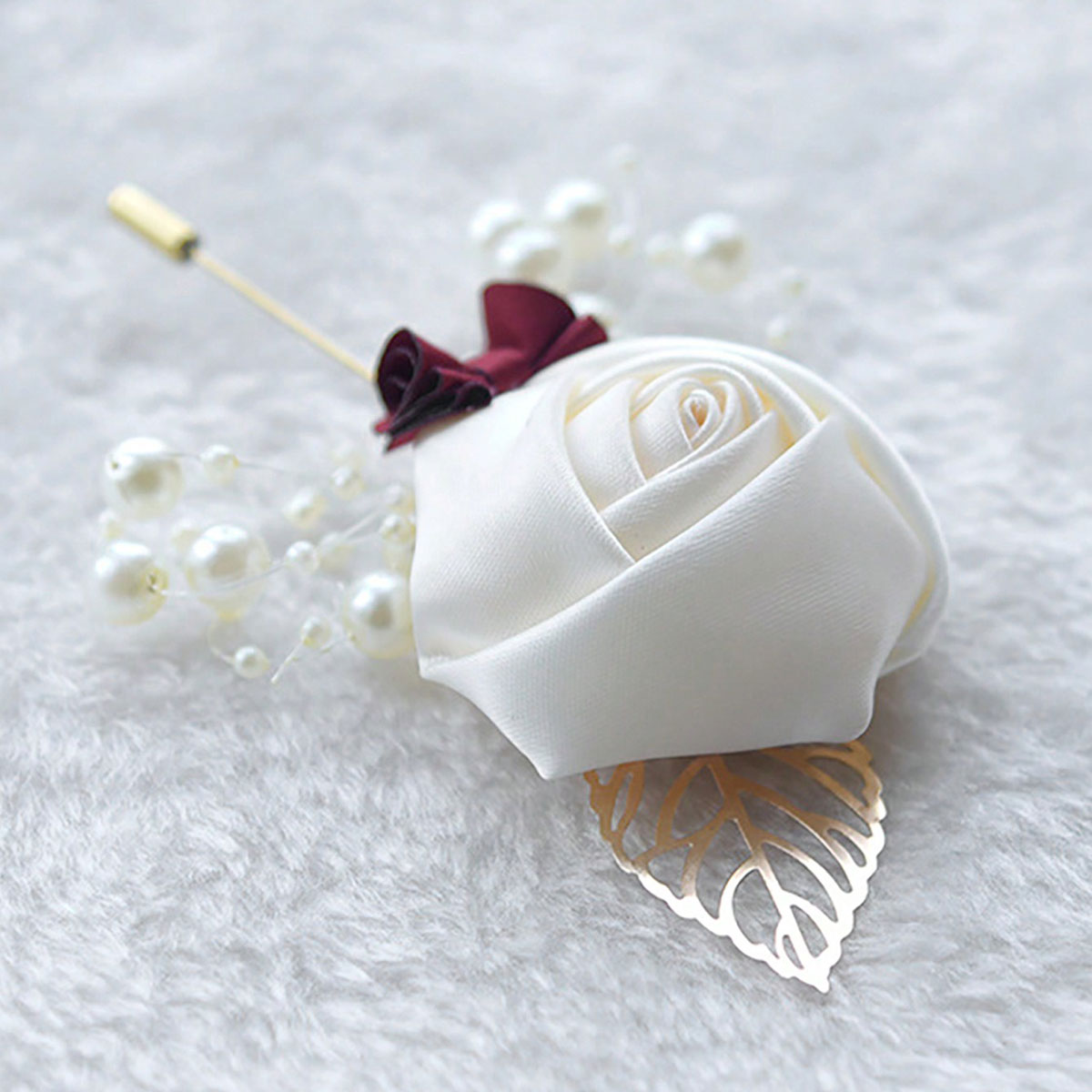 1 Piece Wedding Groom Men's Ro - Brooch Pin Gold recension och pris