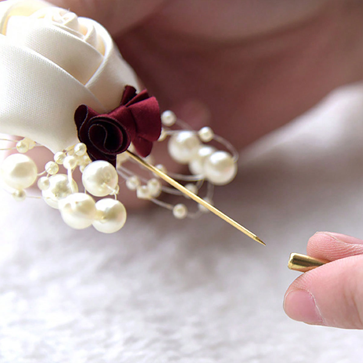 1 Piece Wedding Groom Men's Ro - Brooch Pin Gold recension och pris