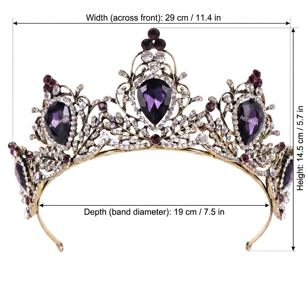 Crown Headpiece Lightweight Ba - Women Accessories Jewelry recension och pris