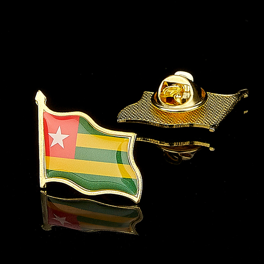 The Republic of Togo Africa Co - Brooch Pin Gold recension och pris