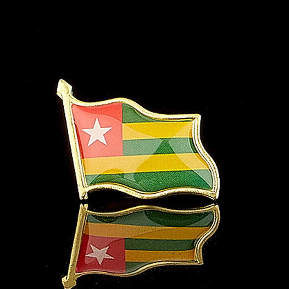 The Republic of Togo Africa Co - Brooch Pin Gold recension och pris