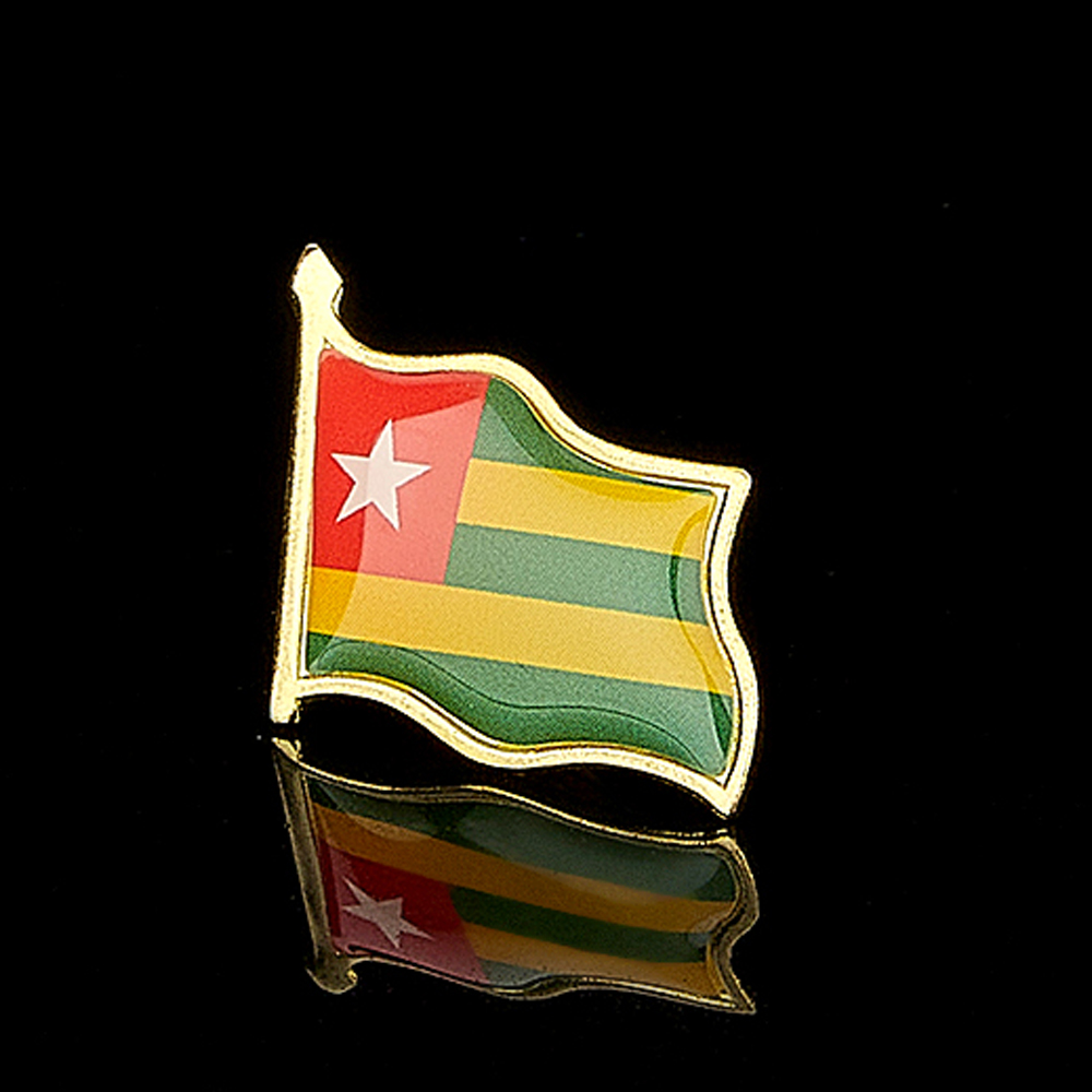 The Republic of Togo Africa Co - Brooch Pin Gold recension och pris
