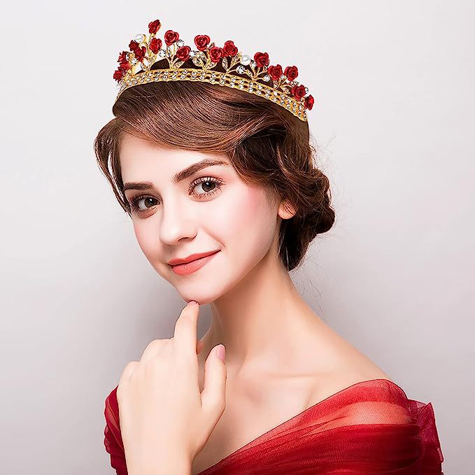 Baroque Ceramic Bridal Crown R - Women Accessories Jewelry recension och pris